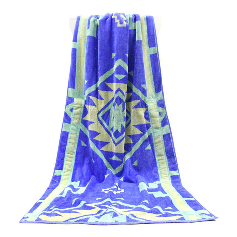 Bavlna Jacquard Beach uterák s vreckom na zips